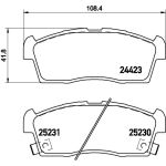 BREMBO Bremsklötze VA P 61 108 BREMBO Bremsklötze VA P 61 108