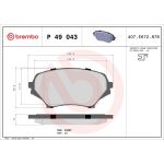 BREMBO Bremsklötze VA P 49 043 BREMBO Bremsklötze VA P 49 043