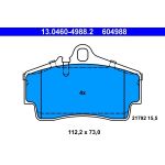 Bremsbelagsatz Porsche T. 911/Boxster/Cayman 96-09 13.0460-4988.2 Bremsbelagsatz Porsche T. 911/Boxster/Cayman 96-09 13.0460-4988.2