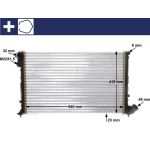 MAHLE Kühler, Motorkühlung CR 593 000S MAHLE Kühler, Motorkühlung CR 593 000S