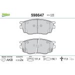 Valeo Bremsbelagsatz 598647 Valeo Bremsbelagsatz 598647