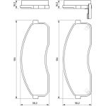 Bosch Bremsbelagsatz 0 986 424 714 Bosch Bremsbelagsatz 0 986 424 714
