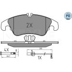 Bremsbelagsatz Vw P. A4/A5/Q5 1.8-3.2 07 025 247 4319/PD Bremsbelagsatz Vw P. A4/A5/Q5 1.8-3.2 07 025 247 4319/PD