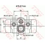 TRW Radbremszylinder BWB174 TRW Radbremszylinder BWB174