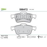 VALEO Bremsbeläge 598472 VALEO Bremsbeläge 598472