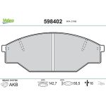 Valeo Bremsbelagsatz 598402 Valeo Bremsbelagsatz 598402