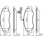 Bosch Bremsbelagsatz 0 986 494 499 Bosch Bremsbelagsatz 0 986 494 499