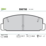 Valeo Bremsbelagsatz 598780 Valeo Bremsbelagsatz 598780