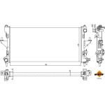 Kühler, Motorkühlung 54202A Kühler, Motorkühlung 54202A