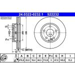 Bremsscheibe Db P. W169/W245 1,5-2,0 04-12 Power Disc 24.0322-0232.1 Bremsscheibe Db P. W169/W245 1,5-2,0 04-12 Power Disc 24.0322-0232.1