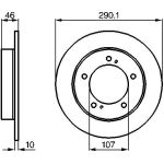 Bosch Bremsscheibe Vorderachse 0 986 478 377
