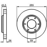 Bosch Bremsscheibe Vorderachse 0 986 478 693 Bosch Bremsscheibe Vorderachse 0 986 478 693