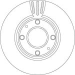 Bremsscheibe Hyundai P. Accent 99 DF4496 Bremsscheibe Hyundai P. Accent 99 DF4496