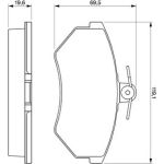 Bremsbelagsatz Vw P. Caddy/Golf/Passat 88-03 0 986 460 944 Bremsbelagsatz Vw P. Caddy/Golf/Passat 88-03 0 986 460 944