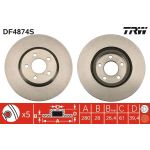 TRW Bremsscheibe Vorderachse DF4874S TRW Bremsscheibe Vorderachse DF4874S