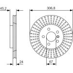 Bremsscheibe 0 986 479 C93 Bremsscheibe 0 986 479 C93