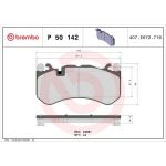 BREMBO Bremsklötze VA P 50 142 BREMBO Bremsklötze VA P 50 142