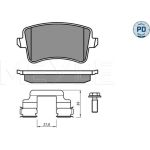 Bremsbelagsatz Vw T. A4/A5/Q5 07- Ohne Sensor 025 246 0617-2/PD Bremsbelagsatz Vw T. A4/A5/Q5 07- Ohne Sensor 025 246 0617-2/PD