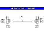 ATE Bremsschlauch 24.5261-0256.3 ATE Bremsschlauch 24.5261-0256.3
