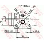 TRW Radbremszylinder BWK224 TRW Radbremszylinder BWK224