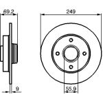 Bremsscheibe HA 0 986 479 255 Bremsscheibe HA 0 986 479 255