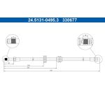 ATE Bremsschlauch 24.5131-0495.3
