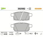 Valeo Bremsbelagsatz 302582 Valeo Bremsbelagsatz 302582