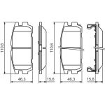 Bosch Bremsbelagsatz 0 986 494 137 Bosch Bremsbelagsatz 0 986 494 137