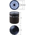 OC 1014 MAHLE Ölfilter OC 1014, Anschraubfilter, Höhe 87,5 mm – u. a. für Ford Fiesta VII (HJ, HF), Volvo C30 (533), S40 II (544) – OE Nummer 30711781 - l OC 1014 MAHLE Ölfilter OC 1014, Anschraubfilter, Höhe 87,5 mm – u. a. für Ford Fiesta VII (HJ, HF), Volvo C30 (533), S40 II (544) – OE Nummer 30711781 - l