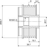 588021 Valeo Lichtmaschinenfreilauf 588021 588021 Valeo Lichtmaschinenfreilauf 588021
