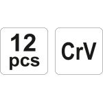 Meiselsatz Crv 12-Tlg YT-4714 Meiselsatz Crv 12-Tlg YT-4714