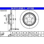 Bremsscheibe Mazda T. 5 1.8-2.0 05 24.0111-0165.1 Bremsscheibe Mazda T. 5 1.8-2.0 05 24.0111-0165.1