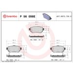 BREMBO Bremsklötze EV HA P 56 098E BREMBO Bremsklötze EV HA P 56 098E