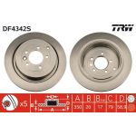 Bremsscheibe Land Rover T. Discovery/Range Rover 2.7-3.0Td/4.0-5.0 4X4 05 DF4342S Bremsscheibe Land Rover T. Discovery/Range Rover 2.7-3.0Td/4.0-5.0 4X4 05 DF4342S