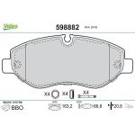 Valeo Bremsbelagsatz 598882 Valeo Bremsbelagsatz 598882
