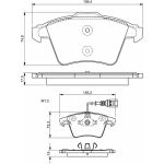 Bremsbelagsatz Vw P. T5 03- Mit Sensor 0 986 494 203 Bremsbelagsatz Vw P. T5 03- Mit Sensor 0 986 494 203