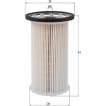MAHLE Kraftstofffilter KX 386 MAHLE Kraftstofffilter KX 386