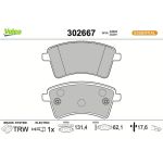 Valeo Bremsbelagsatz 302667 Valeo Bremsbelagsatz 302667