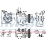 NISSENS Kompressor 89082 NISSENS Kompressor 89082
