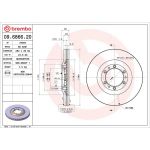 Brembo Bremsscheibe Vorderachse 09.6866.20 Brembo Bremsscheibe Vorderachse 09.6866.20