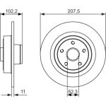 Bosch Bremsscheibe 0 986 479 724 Bosch Bremsscheibe 0 986 479 724