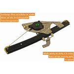VAICO V10-9809 Fensterheber hinten links, ohne Motor, elektrisch VAICO V10-9809 Fensterheber hinten links, ohne Motor, elektrisch