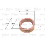 Valeo Luftfilter 585627 Valeo Luftfilter 585627