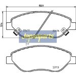 Japanparts Bremsbeläge PA-0244AF Japanparts Bremsbeläge PA-0244AF