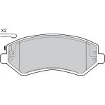 Valeo Bremsbelagsatz 598414 Valeo Bremsbelagsatz 598414