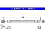 ATE Bremsschlauch 24.5259-0315.3 ATE Bremsschlauch 24.5259-0315.3
