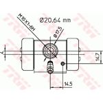 TRW Radbremszylinder BWF113 TRW Radbremszylinder BWF113