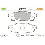 Valeo Bremsbelagsatz 302768 Valeo Bremsbelagsatz 302768