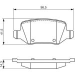 Bosch Bremsbelagsatz 0 986 494 569 Bosch Bremsbelagsatz 0 986 494 569