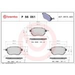 BREMBO Bremsklötze VA P 56 051 BREMBO Bremsklötze VA P 56 051